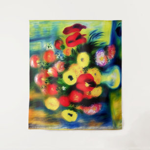 Tenture Un bouquet de fleurs dans un vase.