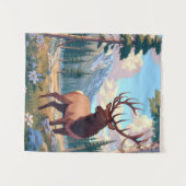 Tenture Un cerf en pleine nature (Devant (Horizontal))