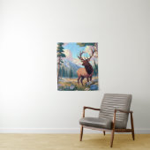 Tenture Un cerf en pleine nature (En situation)