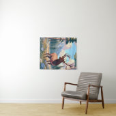Tenture Un cerf en pleine nature (En situation (horizontale))