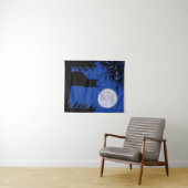 Tenture Un chat qui regarde à la Pleine lune (En situation (horizontale))