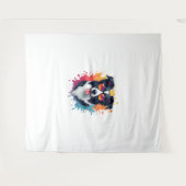 Tenture Un chien mignon Bordure Collie [RB#10009] (Devant (Horizontal))