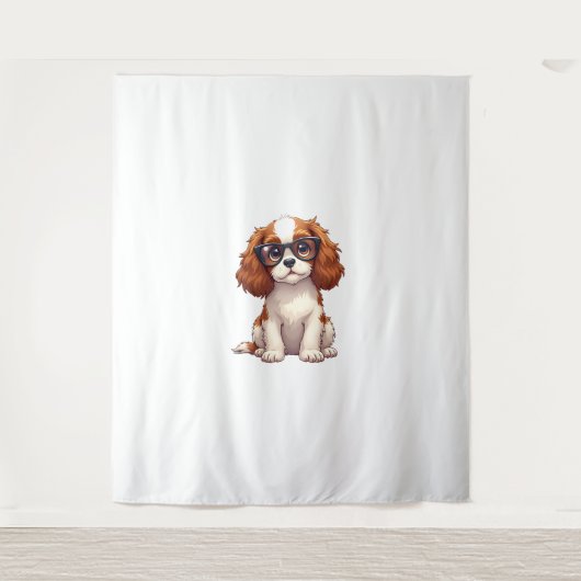 Tenture Un chien mignon, le roi Charles Spaniel (Devant)