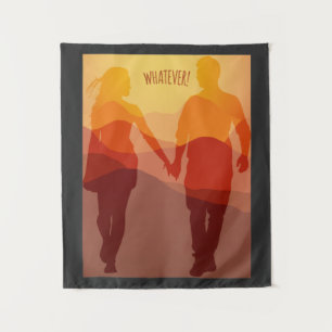 Tenture Un couple romantique qui se tient la main