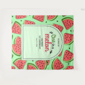 Tenture Un dans un Melon Eté Watermelon 1er Anniversaire (Devant (Horizontal))