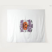 Tenture Un design ludique avec une sorcière citrouille ave (Devant (Horizontal))