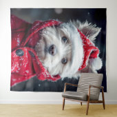 Tenture Un festival dans la neige (En situation (horizontale))