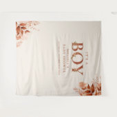 Tenture Un garçon Rustic Fall Baby shower Photo Prop (Devant (Horizontal))