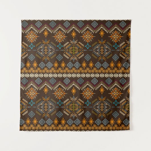 Tenture Un motif sans couture. L'ornement ethnique boho. T (Devant)