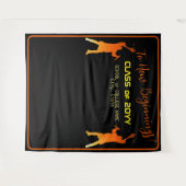 Tenture Un noir élégant diplômé en technologie moderne (Devant (Horizontal))