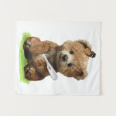 Tenture Un ours en peluche marron mignon (Devant (Horizontal))