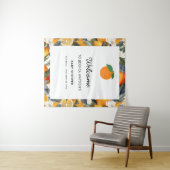 Tenture Un petit amour arrive Bébé agrumes Shower de naiss (En situation (horizontale))