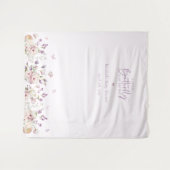 Tenture Un petit Baby shower à papillon - fond photo (Devant (Horizontal))