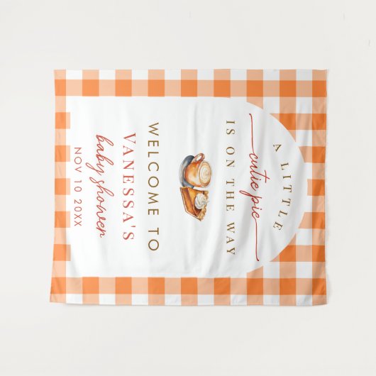 Tenture Un Petit Baby shower À Thème Chute À Tarte Cutie E (Devant (Horizontal))