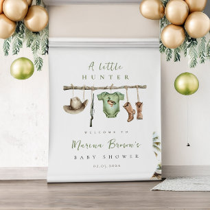 Tenture Un petit chasseur est sur le chemin Backdrop