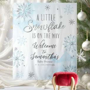 Tenture Un petit garçon flocon de neige Fond pour Baby Sho