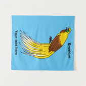 Tenture Un petit oiseau de paradis (Devant (Horizontal))