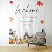 Tenture Un petit panneau de bienvenue pour une baby shower (En situation)