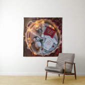 Tenture Un petit pingouin aime la grossesse faire-part (En situation)