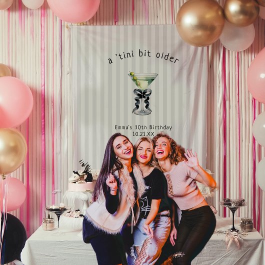 Tenture Un peu plus âgée | Anniversaire sur le thème Marti