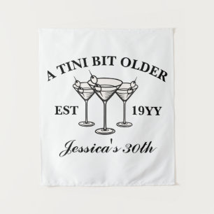 Tenture Un peu plus âgée Fête d'anniversaire sur mesure Bl