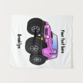 Tenture Un Pink Monster Cartoon (Devant (Horizontal))