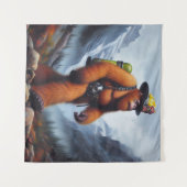 Tenture Un pompier à bout portant (Devant (Horizontal))