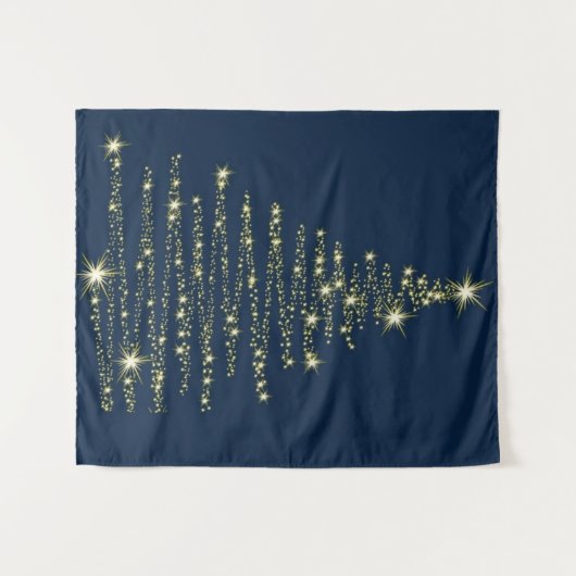 Tenture un sapin de Noël brillant (Devant (Horizontal))