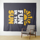 Tenture Un signe qui dit plaisir sur le soleil (En situation (horizontale))