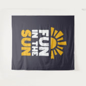 Tenture Un signe qui dit plaisir sur le soleil (Devant (Horizontal))