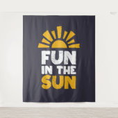 Tenture Un signe qui dit plaisir sur le soleil (Devant)