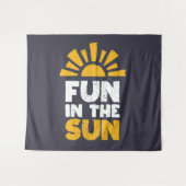 Tenture Un signe qui dit plaisir sur le soleil (Devant (Horizontal))