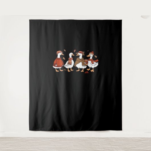 Tenture Un T-shirt trop grand pour une oie automne (Devant)