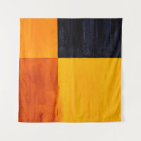 Un tableau abstrait minimaliste ; blocs texturés
