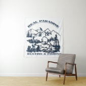 Tenture Un vrai paradis Chasse & Pêche (En situation)