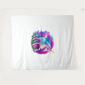 Tenture Une belle licorne (Devant (Horizontal))