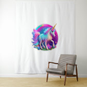 Tenture Une belle licorne (En situation)