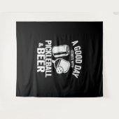 Tenture Une Bonne Journée Commence Avec Le Pickleball & Ca (Devant (Horizontal))