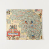 Tenture Une carte de Yorkshire : Équitation occidentale (Devant (Horizontal))