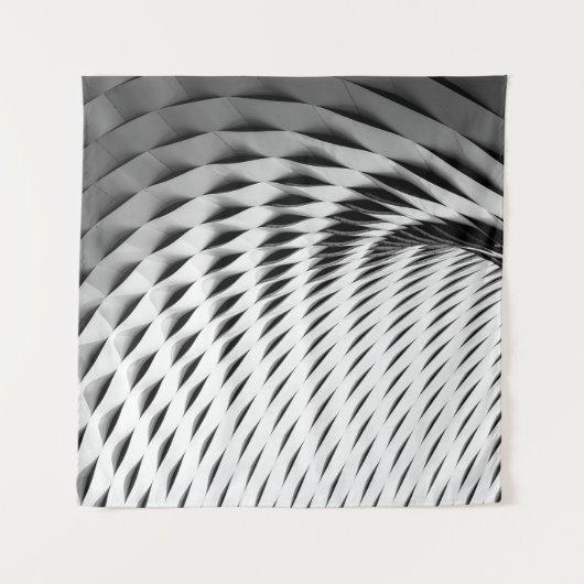 TENTURE UNE FAÇADE COURVÉE COUVERTE DE LATICEWORK BLANC (Devant (Horizontal))