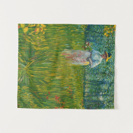 Tenture Une femme marchant dans un jardin - Vincent van Go (Devant (Horizontal))
