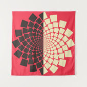 Tenture Une fleur stylisée émergeant de l'eau, ou d'une mo (Devant (Horizontal))