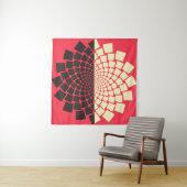 Tenture Une fleur stylisée émergeant de l'eau, ou d'une mo (En situation (horizontale))