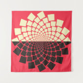 Tenture Une fleur stylisée émergeant de l'eau, ou d'une mo (Devant)