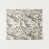 Tenture Une forêt d'hiver paisible avec des loups blancs (Devant (Horizontal))