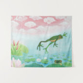 Tenture Une Grenouille S'Enfonce Dans L'Étang Illustration (Devant (Horizontal))