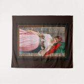 Tenture Une jeune dame avec un ventilateur rouge par Eugen (Devant (Horizontal))