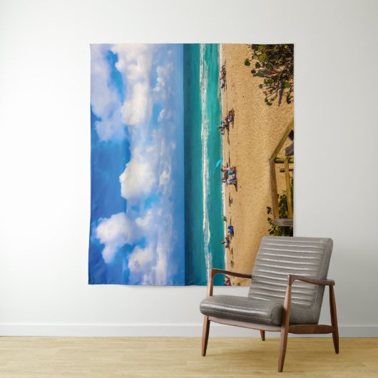 Tenture Une journée à la plage (En situation)