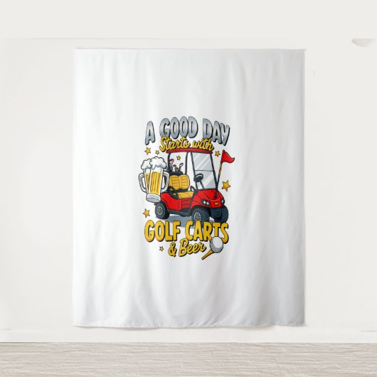 Tenture Une journée de Dieu commence avec des chariots de  (Devant)