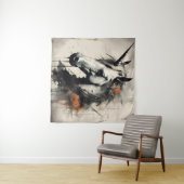 Tenture Une licorne d'Halloween (En situation (horizontale))